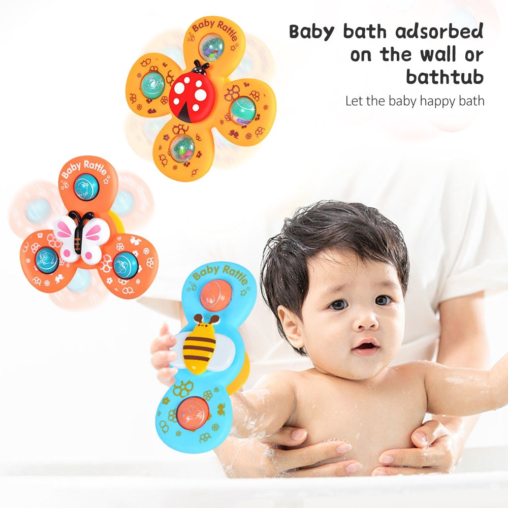 3in1 Delicate Sound Baby Girl Rattle Set